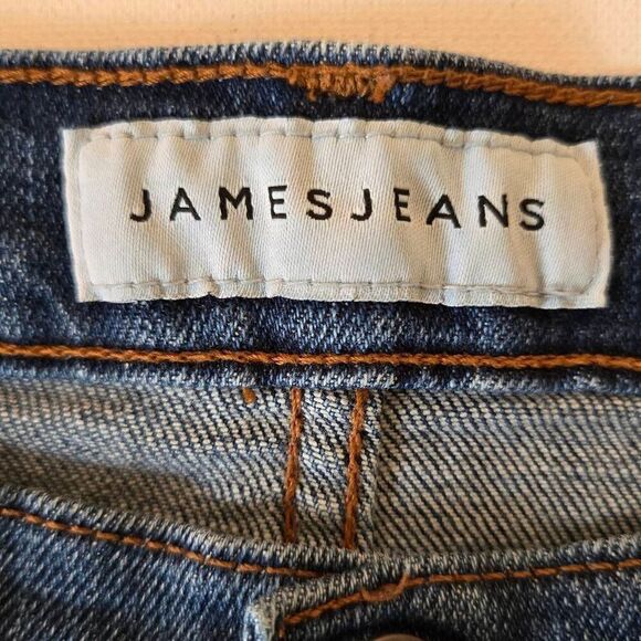 James Jeans Womens Zip Fly High Rise Straight Leg Denim Jeans Blue Size 29 - Picture 3 of 14